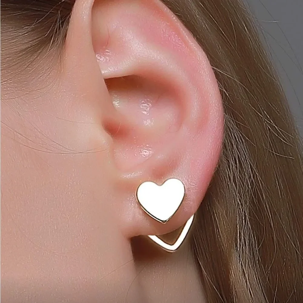 Heart Stud Earrings #2276